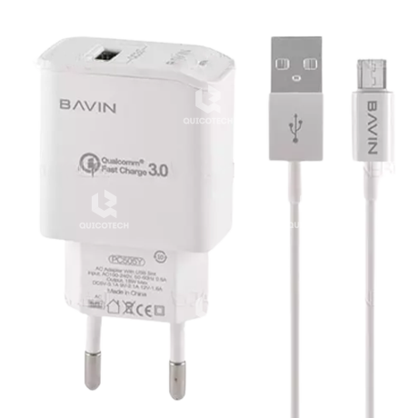 BAVIN Micro Fast Charger PC505Y 3.0A, White