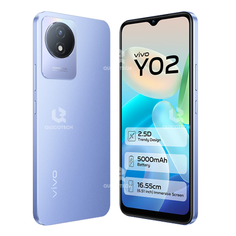 VIVO Y02, 32GB, 2GB RAM, Orchid Blue