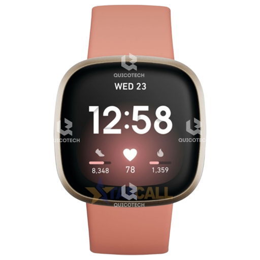 FITBIT Versa 3, Health & Fitness Smart watch, Pink