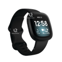 FITBIT Versa 3, Health & Fitness Smart watch, Black