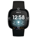 FITBIT Versa 3, Health & Fitness Smart watch, Black