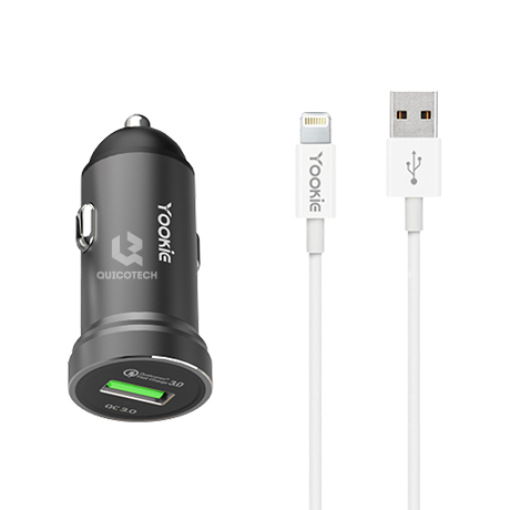 YOOKIE IOS Car charger PC2, 3.0A,  Black