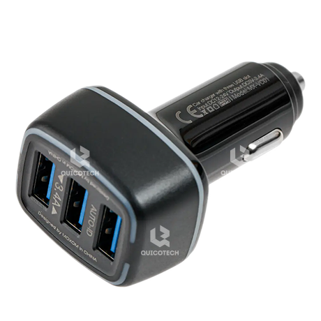 MOXOM Car Micro Charger, 3 Ports, MX-VC01