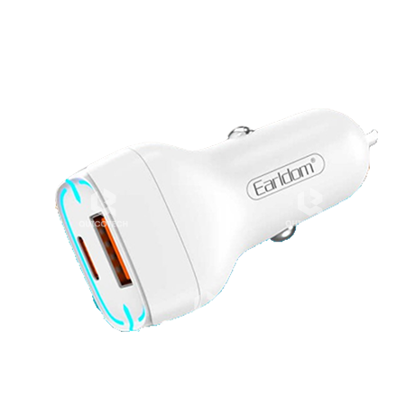 Earldom Car Charger With Lightning Cable ES-CC2