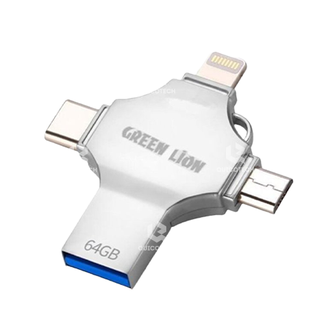 Green Lion 4in1 USB Flash Drive, 64GB