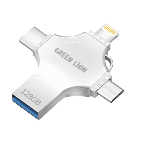Green Lion 4in1 USB Flash Drive, 128GB