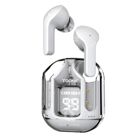YOOKIE True Wireless Earbuds, White