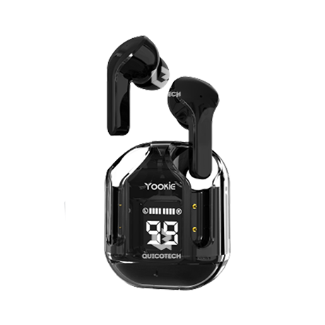 YOOKIE True Wireless Earbuds, Black