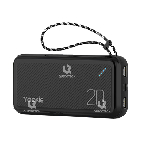 YOOKIE Power Bank Y011, 20000mah, 20W,  BLACK