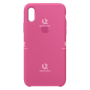 Silicone Case For iPhone X/Xs, Dark Pink