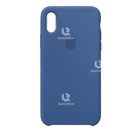 Silicone Case For iPhone X/Xs, Dark Blue