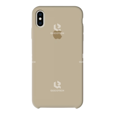 Silicone Case For iPhone X/Xs, Dark Beige
