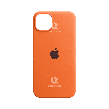 Silicone Case For iPhone 14, Orange