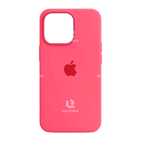 Silicone Case For iPhone 14 Pro, Fuchsia