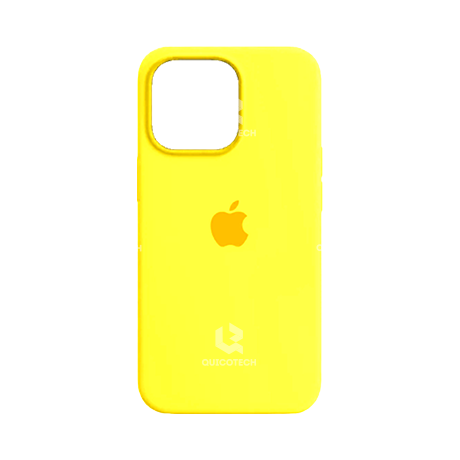 Silicone Case For iPhone 14 Pro Max, Yellow