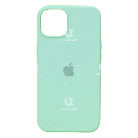 Silicone Case For iPhone 14 Pro Max, Aqua Blue