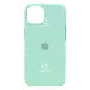 Silicone Case For iPhone 14 Pro Max, Aqua Blue