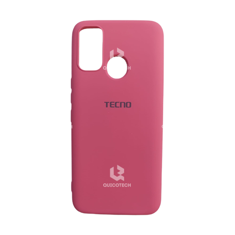 Silicon Cover For Tecno, Spark 7, Light Red