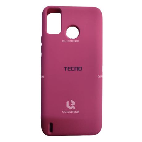 Silicon Cover For Tecno, Spark 6 Go, Dark Pink