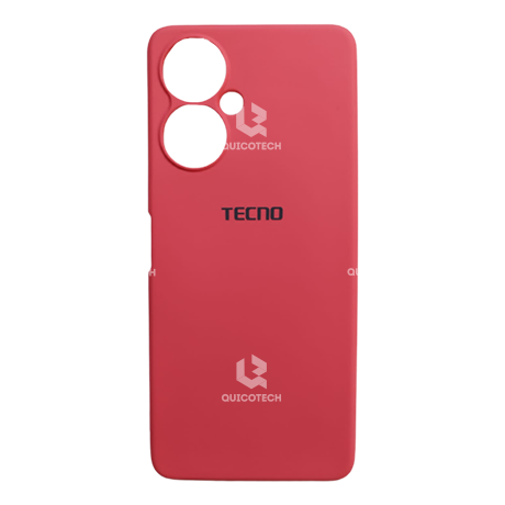 Silicon Cover For Tecno, Camon 19 - 19 Pro, Light Red