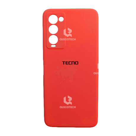 Silicon Cover For Tecno, Camon 18, Red