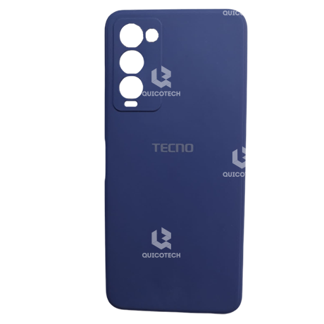 Silicon Cover For Tecno, Camon 18, Dark Blue