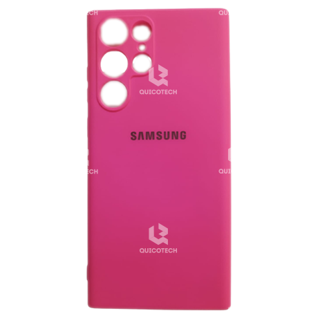 Silicon Cover For Samsung S22 Ultra, Dark Pink