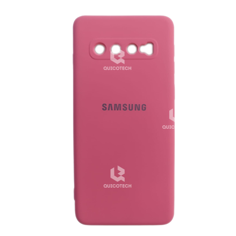 Silicon Cover For Samsung S10, Pink Purple