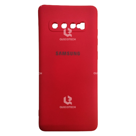 Silicon Cover For Samsung S10 Plus, Red