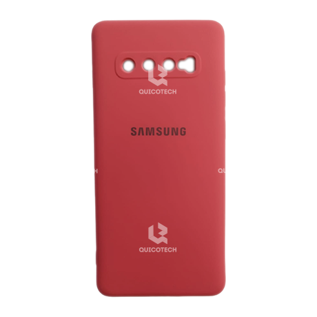 Silicon Cover For Samsung S10 Plus, Light Red