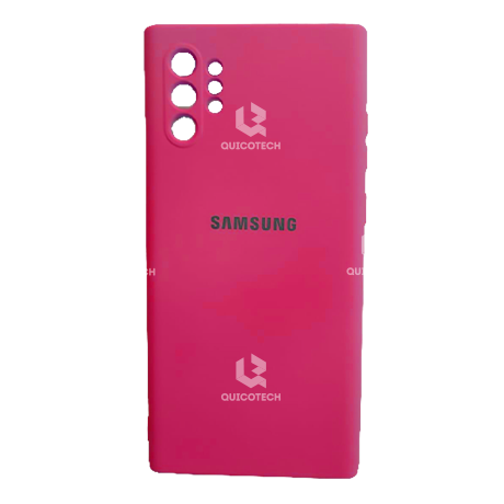 Silicon Cover For Samsung Note 10 Plus, Dark Pink