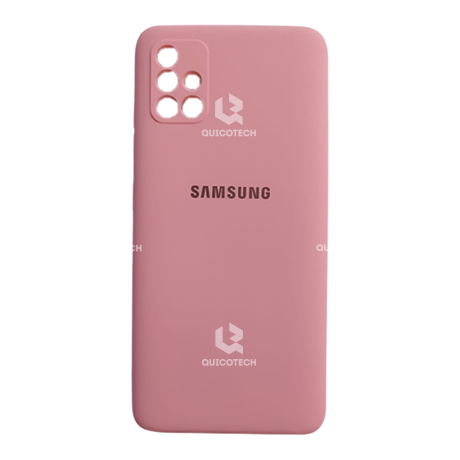 Silicon Cover For Samsung A51, Light Pink