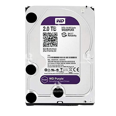 WD Internal HARD DRIVE 2TB Purple for Desktop