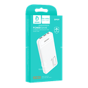 DENMEN Power Bank DP09, 10000mAH, White