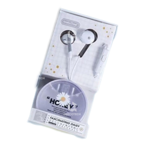 Lovely-me Earphones Q68, White