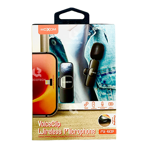 Moxom Wireless IOS Voice Clip Microphone MX-AX39