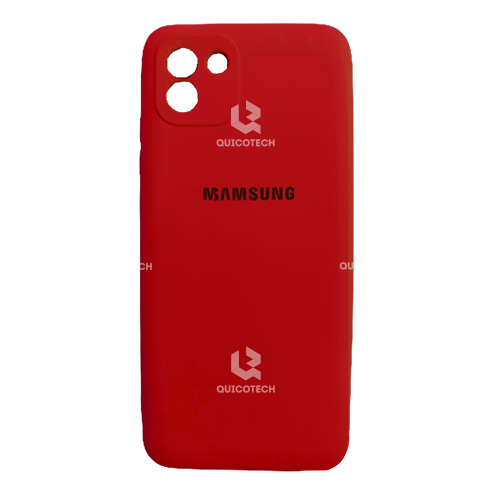 Silicon Cover For Samsung A03, Red