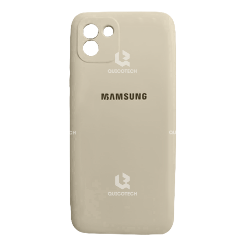 Silicon Cover For Samsung A03, White