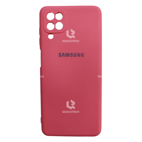 Silicon Cover For Samsung A12, Dark Pink