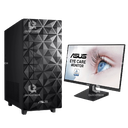 ASUS DESKTOP U500MA TOWER, AMD R7-5700G, 32GB, 1TB HDD, 512GB NVME, WITH ASUS MONITOR 24"