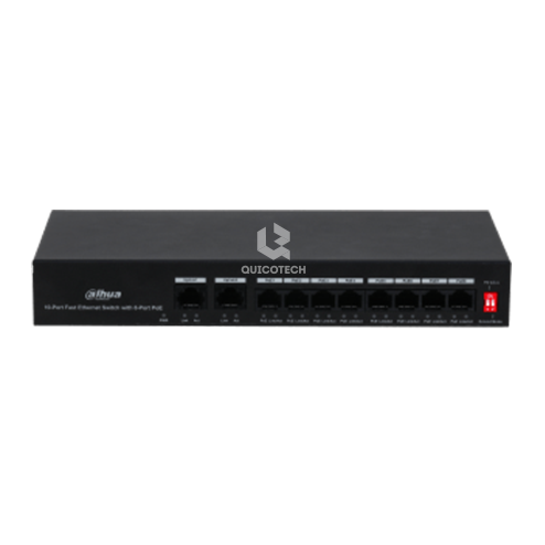 DAHUA SWITCH DH-PFS3010-8ET-65 8 PORT FE POE
