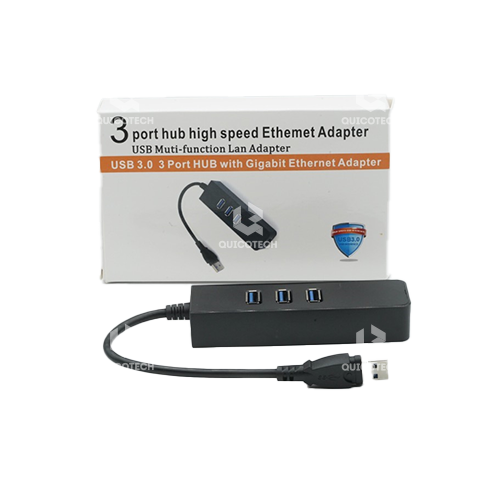 3 PORTS HUB HIGH SPEED ETHERNET ADAPTER