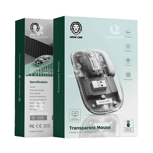GREEN LION TRANSPARENT MOUSE GL-113