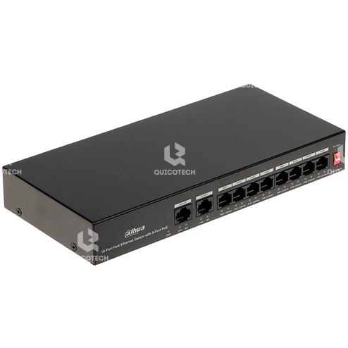 DAHUA SWITCH DH-PFS3010-8ET-65 8 PORT FE POE