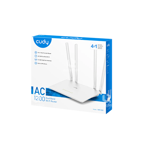 CUDY ROUTER AC1200 DUAL BAND 4IN1