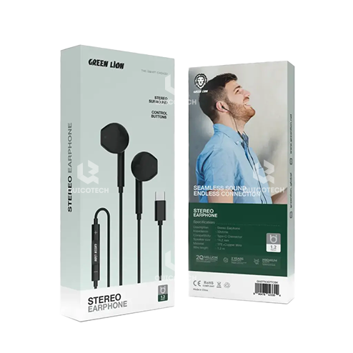 GREEN LION EARPHONES STEREO