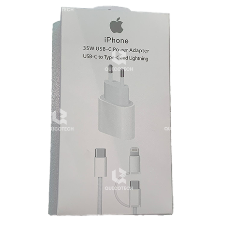 IPHONE 35W USB-C POWER ADAPTER USB-C TO TYPE-C  AND LIGHTNING