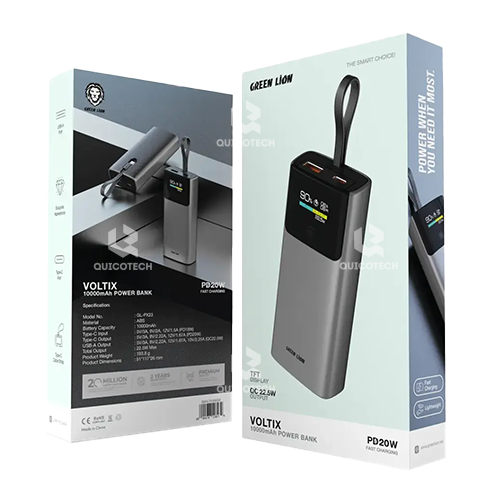 GREEN LION VOLTIX 10000 mAh POWER BANK PD20W GL-PX23