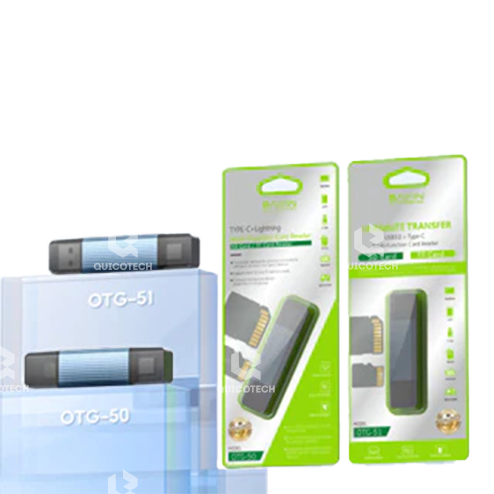 BAVIN MULTI-FUNCTION CARD READER TYPE-C + LIGHTNING + USB 3.0 OTG-52
