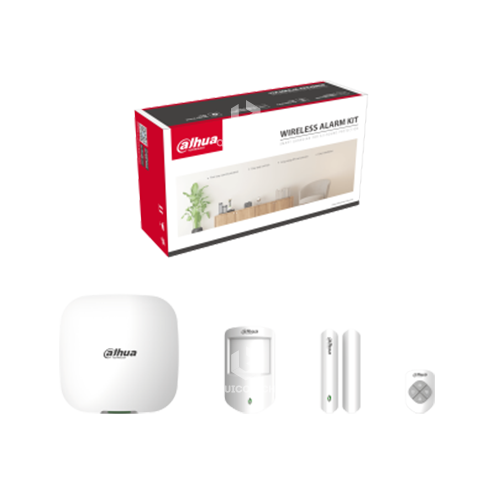 DAHUA ALARM KIT ALARM HUB, WIRELESS KEYFOB, WIRELESS DOOR DETECTOR , WIRELESS PIR DETECTOR DHI-ARC3000H-W2(868)